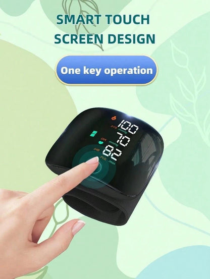 جهاز مراقبة ضغط الدم الاحترافي للمعصم - سهل الاستخدام، قابل لإعادة الشحن عبر USB 